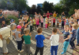 Aerobic na tarsie przedszkolnym.