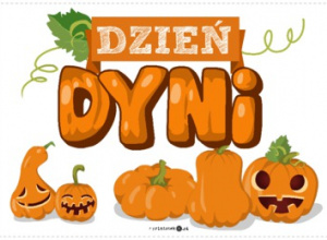 Dynie, napis dzień dyni.