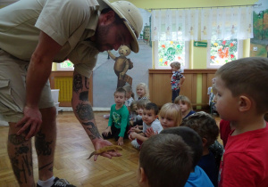 Zwierzęta egzotyczne w przedszkolu.