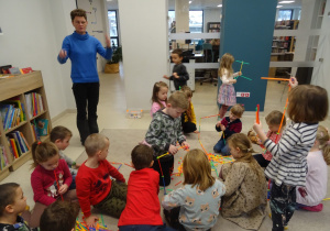 Zajęcia w bibliotece.