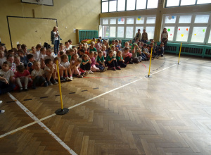 Udział w spartakiadzie przedszkolaków w SP nr 166