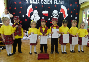 Dzieci recytują wiersz.