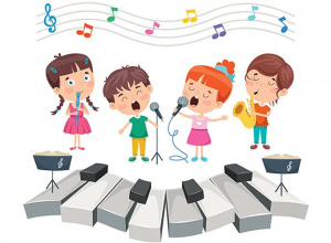 Dzieci na instrumencie.