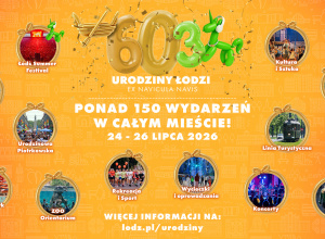 603 urodziny Łodzi plakat.